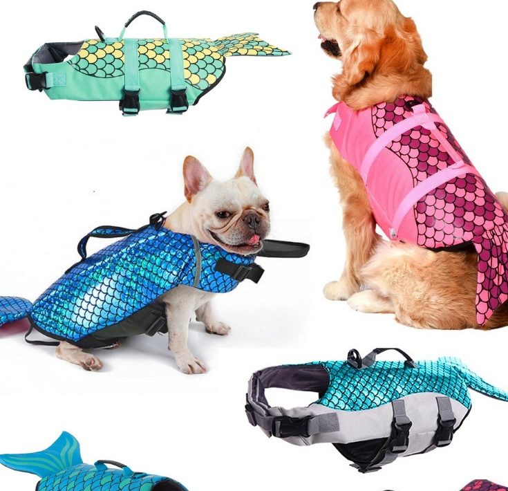 mermaid life jackets for dogs